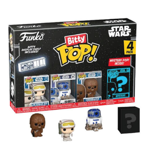 bitty-pop-luke-r2-d2-chewbacca Funko Bitty Pop! 4-Pack Disney: Star Wars – Luke - Image 1