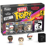 Funko Bitty Pop! 4-Pack: Stranger Things – Dustin, Lucas, Eleven (with Electrodes), Mystery Pop! Vinyl Figures