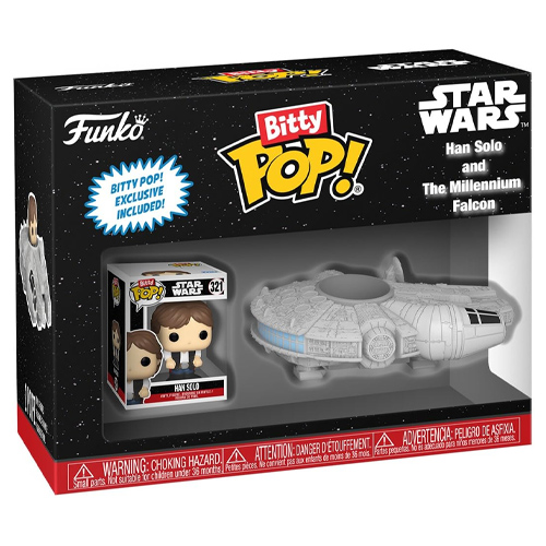funko-bitty-pop-rides-star-wars-han-solo-and-the-millennium-falcon-vinyl-figure-1 Funko Bitty Pop! Ride: Star Wars – Han Solo and The Millennium Falcon Vinyl Figure - Image 1