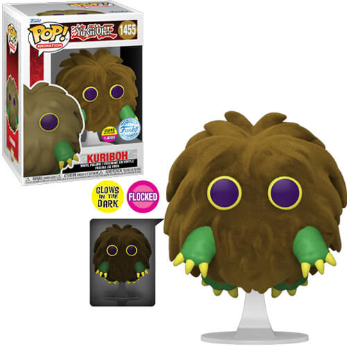 funko-pop-animation-yu-gi-oh-kuriboh-flocked-glows-in-the-dark-special-edition-1455-3 Funko Pop! Yu-Gi-Oh! – Kuriboh (Flocked) (Glows in the Dark) (Special Edition) #1455 - Image 1