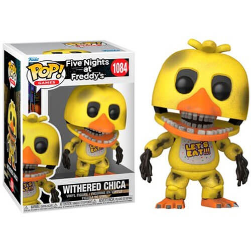 funko-pop-games-five-nights-at-freddys-withered-chica-1084-vinyl-figure Funko Pop! Games: Five Nights at Freddy’s – Withered Chica #1084 - Image 1