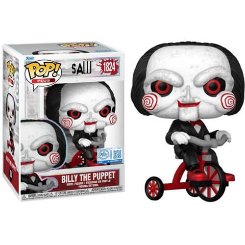 funko-pop-plus-saw-billy-the-puppet-on-tricycle-special-edition-1824-vinyl-figure Funko Pop! Saw – Billy The Puppet on Tricycle (Special Edition) #1824 - Image 1