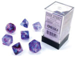 Nebula Luminary Nocturnal/Blue Polyhedral 7-Die Set