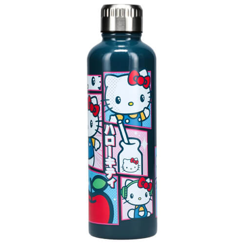 paladone-hello-kitty-metal-water-bottle1-1 Paladone Hello Kitty Metal Water Bottle - Image 1