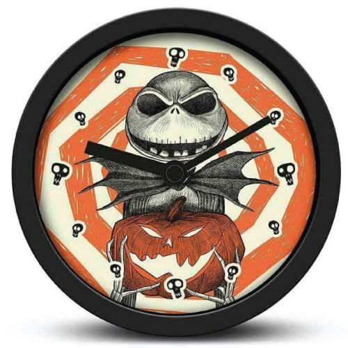 the-nightmare-before-christmas-alarm-clock-3 The Nightmare Before Christmas – Pumpkin King Desk Clock with Alarm (12cm) - Image 1