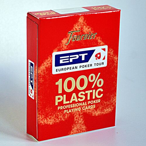 Fournier – Poker Playing Cards 100% Plastic (European Poker Tour Official) – Red