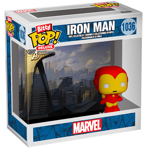 Funko Bitty Pop! Deluxe: Marvel – Iron Man (AvengerTower) #1036 Vinyl Figure