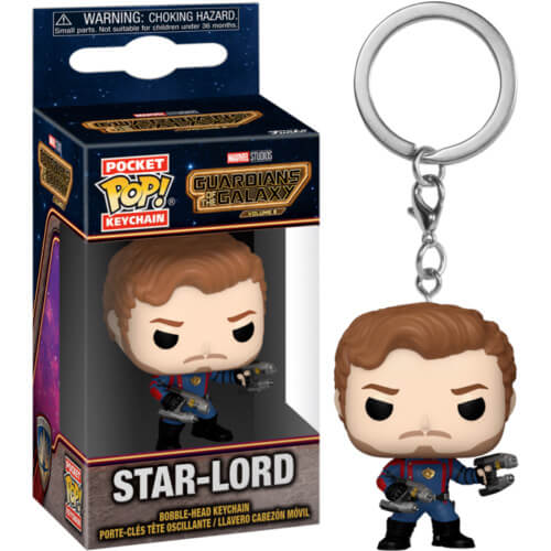 Funko Pocket Pop! Guardians of The Galaxy Vol.3 – Star-Lord Bobble-Head Vinyl Figure Keychain