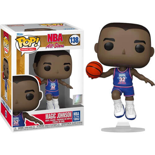 Funko Pop! NBA All Stars – Magic Johnson (Blue All Star Uni 1992) #138
