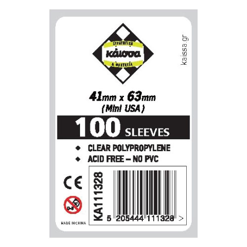 Kaissa Mini USA Card Sleeves (41 x 36)