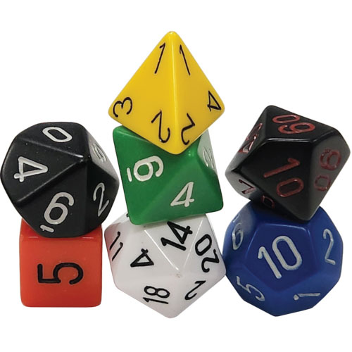 Nostalgia Opaque GM & Beginner Player Polyhedral 7-Die