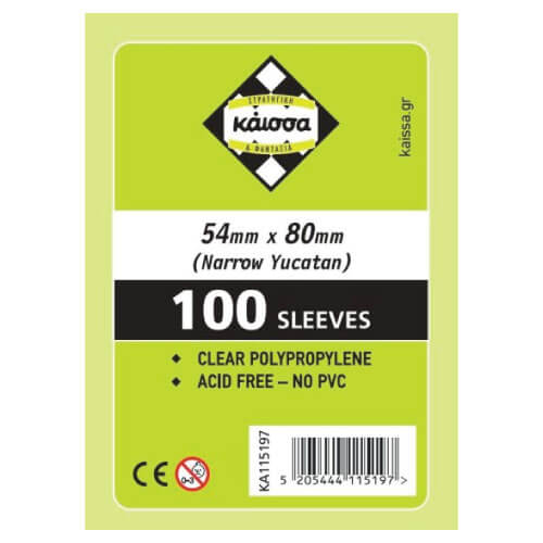 Kaissa Narrow Yucatan Card Sleeves (54×80)