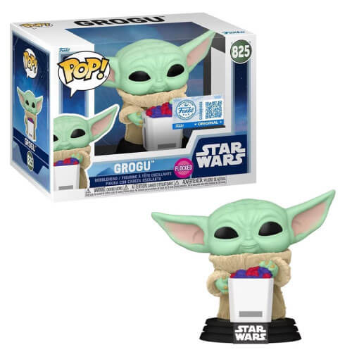 Funko Pop! Star Wars: Mandalorian & Grogu – Grogu (Flocked) (Special Edition) #825 Bobble-Head