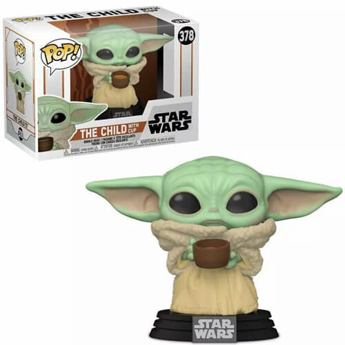 Funko Pop! Star Wars: Mandalorian – The Child With Cup #378 Bobble-Head