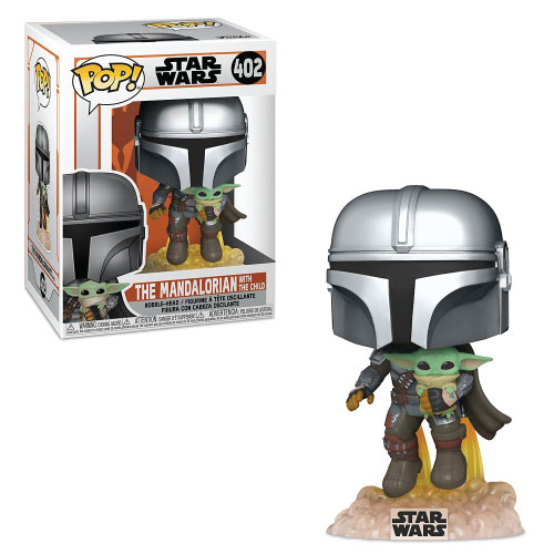Funko POP! Star Wars: The Mandalorian – The Mandalorian with the Child Bobble-Head #402