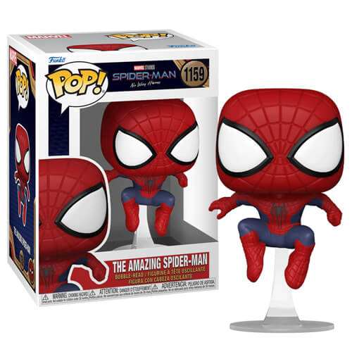 Funko Pop! Spider-Man No Way Home – The Amazing Spider Man (Leaping) #1159 Bobble-Head