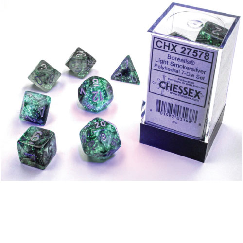 Nebula Luminary Nocturnal/Blue Polyhedral 7-Die Set