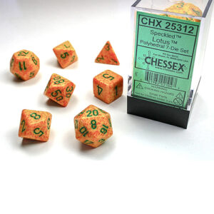 Chessex Dice Lotus Speckled Set of 7 (25312)