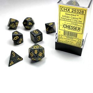 Chessex Dice Urban Camo Speckled Set of 7 (25328)