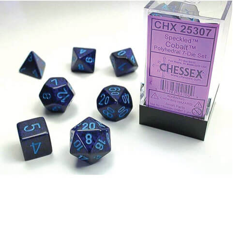 Chessex Dice Cobalt Set of 7 (25307)