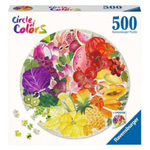 Circle of Colors 500pcs. + Poster: Fruits & Vegetables