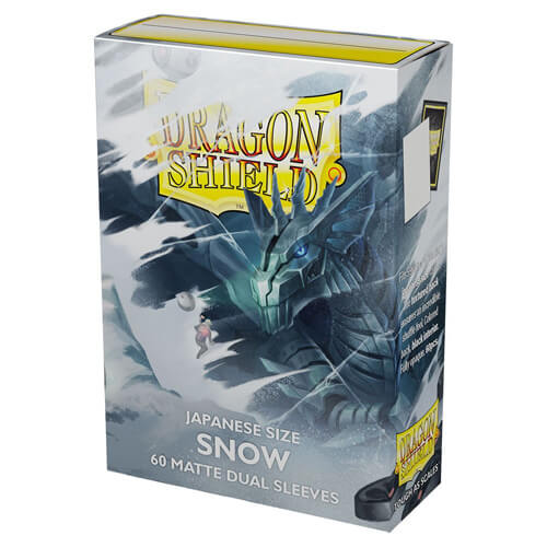 Dragon Shield Japanese Sized Card Sleeves – Snow Matte Dual (60)