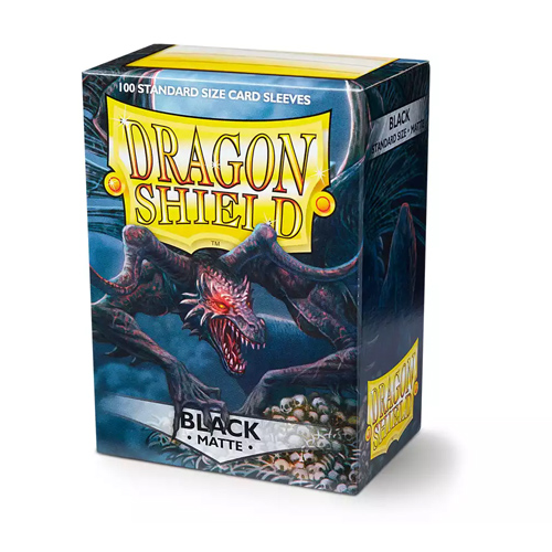 Dragon Shield Standard Size Sleeves Black Matte (100) Dragon Shield Standard Size Sleeves Black Matte (100)