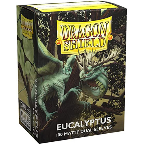 Dragon Shield Standard Size Sleeves Eucalyptus Mate Dual (100) Dragon Shield Standard Size Sleeves Eucalyptus Mate Dual (100)