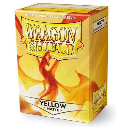Dragon Shield Standard Size Sleeves Yellow Matte (100) Dragon Shield Standard Size Sleeves Yellow Matte (100)