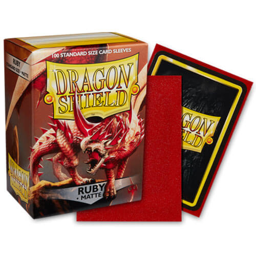 Dragon Shield Standard Size Sleeves Ruby Matte (100)