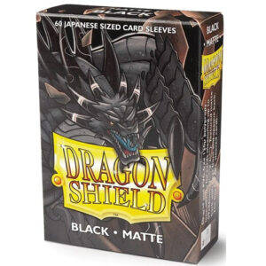 Dragon Shield Japanese Sized Card Sleeves – Matte Black (60)