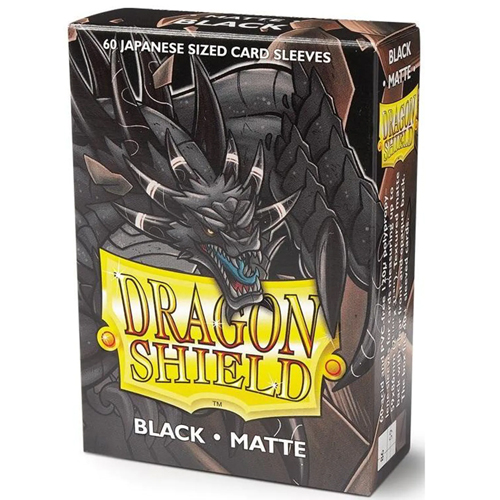 Dragon Shield Japanese Size Card Sleeves – Matte Black (60)