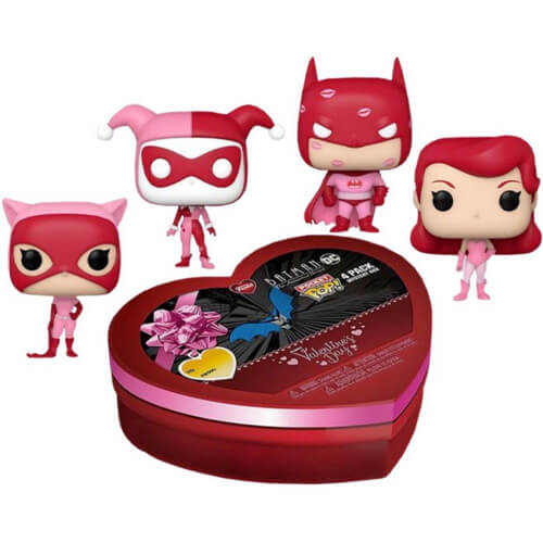 Funko 4-Pack Pocket Pop! DC Batman The Animated Series – Happy Valentine’s Day Box