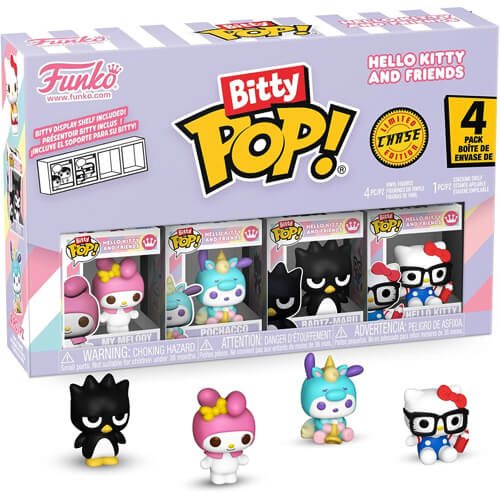 Funko Bitty Pop 4 Pack Hello Kitty and Friends My Melody Pochacco Badtz Maru Chase
