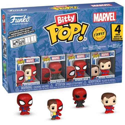 Funko Bitty Pop! 4-Pack Spider Man Peter Parker Superior Spider Man