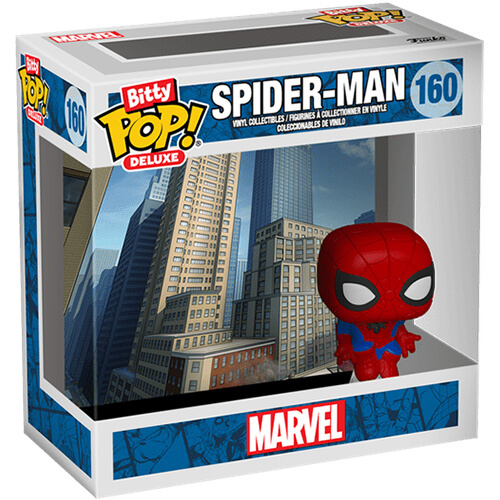 Funko Bitty Pop! Deluxe: Marvel Spider-Man(Cityscape) #160 Vinyl Figure Funko Bitty Pop! Deluxe: Marvel Spider-Man(Cityscape) #160 Vinyl Figure