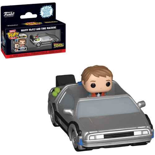 Funko Bitty Pop! Rides Marty McFly and Time Machine