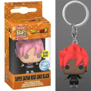 Funko Pocket Pop! Dragon Ball Super – Super Saiyan Rose Goku Black (Glows in the Dark) Vinyl Figure Keychain