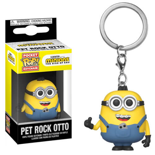 Funko Pocket Pop!: Minions The Rise Of Gru – Pet Rock Otto Vinyl Figure Keychain