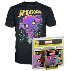 Funko Pocket Pop! & Tee (Child): Spider-Man Blacklight (различни детски големини)