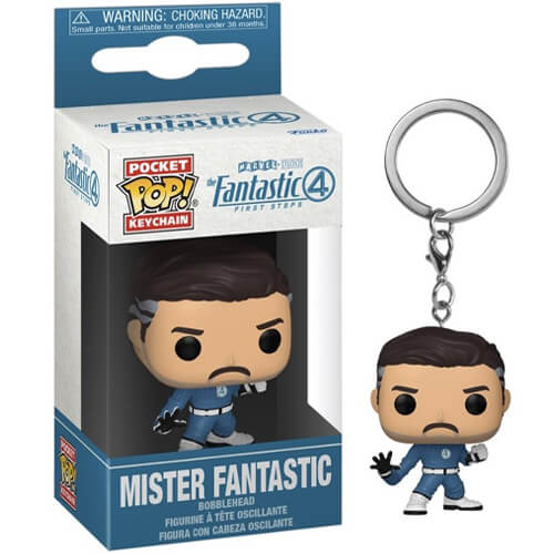 Funko Pocket Pop! Fantastic 4-Mr.Fantastic Bobble Head Keychain