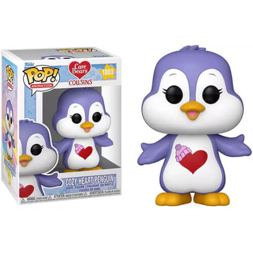 Funko Pop! Animation: Care Bears Cousins – Cozy Heart Penguin #1803 Vinyl Figure