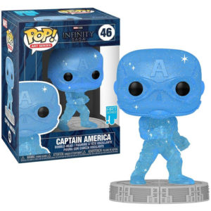 Funko POP! Art Series Marvel: The Infinity Saga – Captain America (with Plastic Case) #46 Bobble-Head