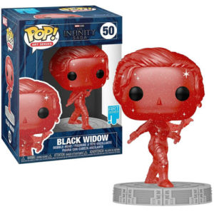 Funko Pop! Art Series Marvel: The Infinity Saga – Black Widow (with Plastic Case) #50 Bobble-Head