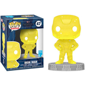 Funko Pop! Art Series Marvel: The Infinity Saga – Iron Man (with Plastic Case) #47 Bobble-Head