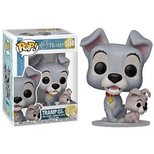 Funko Pop! Disney: Lady & The Tramp (70th Anniversary) – Tramp with Puppy #1554