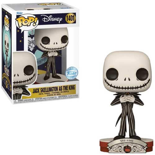 Funko Pop! The Nightmare Before Christmas – Jack Skellington as the King (Special Edition) #1401 Funko Pop! The Nightmare Before Christmas – Jack Skellington as the King (Special Edition) #1401