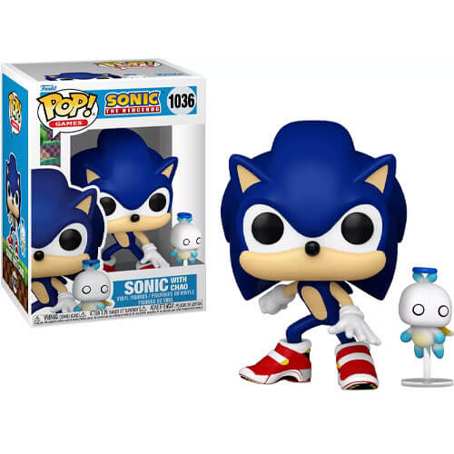 Funko Pop! Sonic The Hedgehog – Sonic with Hero Chao #1036 Funko Pop! Sonic The Hedgehog – Sonic with Hero Chao #1036