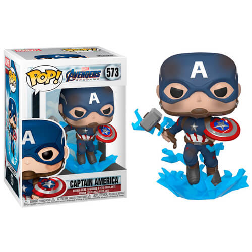 Funko Pop! Marvel: Avengers Endgame – Captain America With Broken Shield & Mjolnir #573
