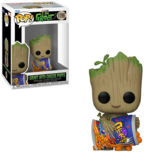 Funko Pop! I Am Groot – Groot with Cheese Puffs #1196 Bobble-Head